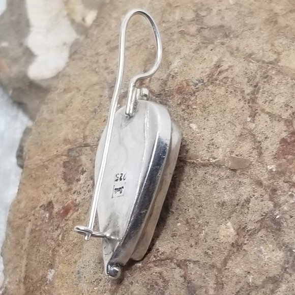 Native American Sterling Silver Signed Brooch Pendant Rhodochrosite Stone - Picture 3 of 10